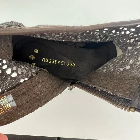 Musse & Cloud Ainhoa Brown Leather Lace Boots Size 41 10 - Picture 10 of 10